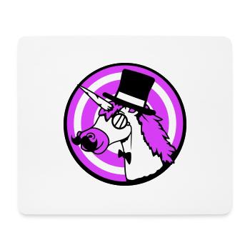 Licorne Sir Gentleman Mr. Rich Monocle Chapeau haut de forme - Tapis de souris (format paysage) - blanc - Devant