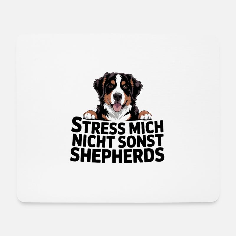Australian Shepherd – Stress mich nicht - Mousepad (Querformat) - Weiß