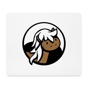 Pferd Süß Pony Fohlen Pferdemädchen Niedlich Comic - Mousepad (Querformat) - Weiß - Vorne