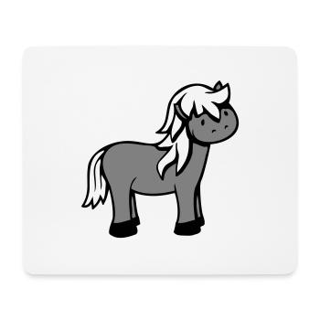 Pferd Süß Pony Fohlen Pferdemädchen Niedlich Comic - Mousepad (Querformat) - Weiß - Vorne