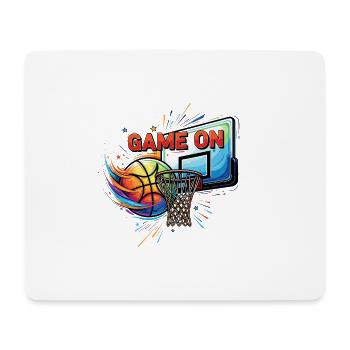 Game on - Mousepad (Querformat) - Weiß - Vorne