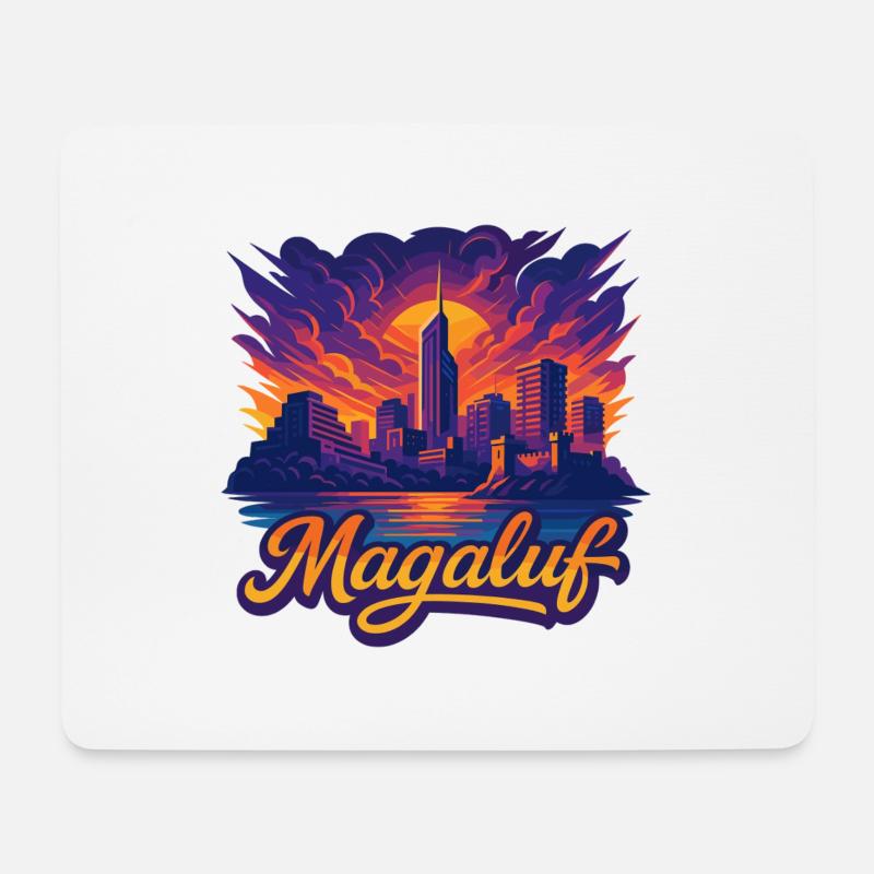 Magaluf Maga Ort Mallorca Malle Urlaub Geschenk - Mousepad (Querformat) - Weiß