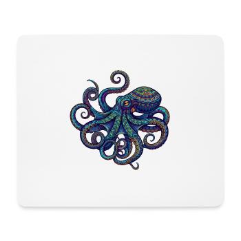Octopus - Mousepad (Querformat) - Weiß - Vorne