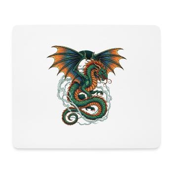 Dragon - Mousepad (Querformat) - Weiß - Vorne