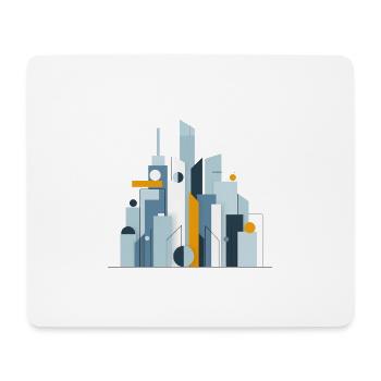 Centre-ville - Tapis de souris (format paysage) - blanc - Devant