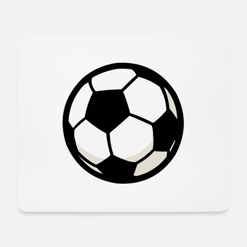 fussball - Mousepad (Querformat) - Weiß