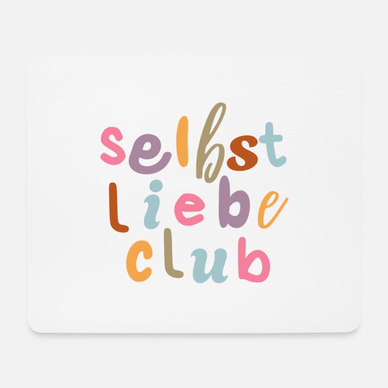 Selbstliebe Club - Mousepad (Querformat) - Weiß