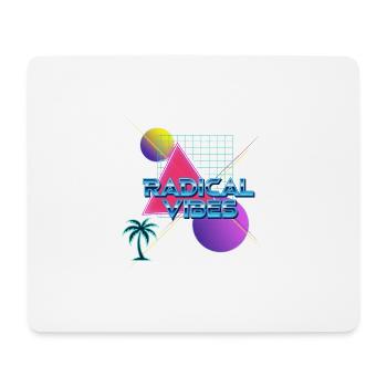Neon Retro Radikal Vibes - Mousepad (Querformat) - Weiß - Vorne