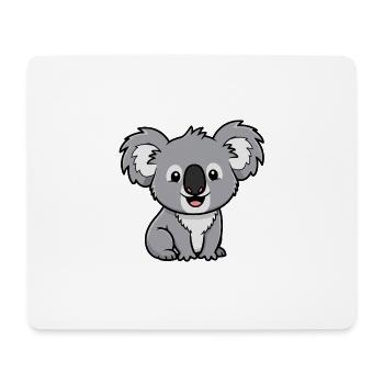 Niedlicher Koala Cartoon Motiv - Mousepad (Querformat) - Weiß - Vorne