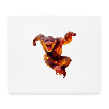 Polygon Orangutan Sprinter - Mousepad (Querformat) - Weiß - Vorne
