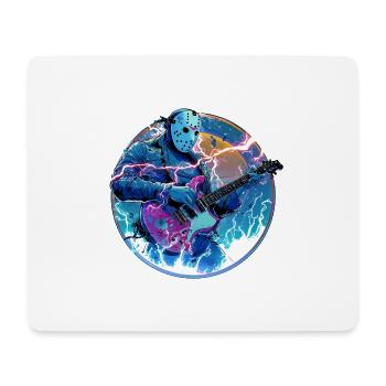 Metal Tshirt - Mouse Pad (horizontal) - white - Front