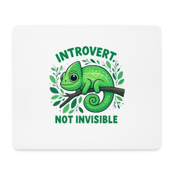 Introverted Chameleon - Mouse Pad (horizontal) - white - Front