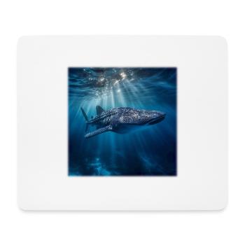 Walhai im Ozean Meeresbewohner Design Natur - Mousepad (Querformat) - Weiß - Vorne