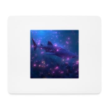 Walhai im magischen Blütenmeer Design Fantasy - Mousepad (Querformat) - Weiß - Vorne