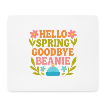 Hello Spring Goodbye Cap - Mouse Pad (horizontal) - white - Front