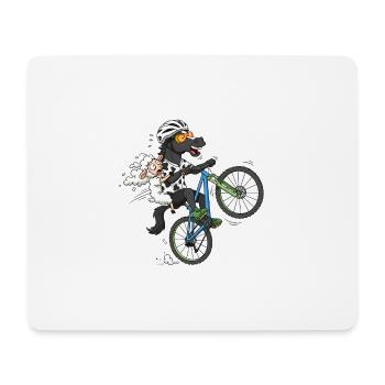 Menorca Crazy Bike T-Shirt - Mousepad (Querformat) - Weiß - Vorne