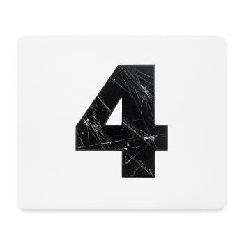 Grunge Quadruple with Scratches - Mouse Pad (horizontal) - white - Front