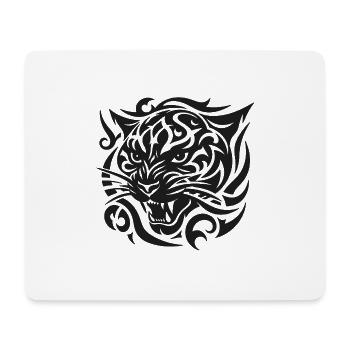 Tiger Tribal Pattern - Mouse Pad (horizontal) - white - Front