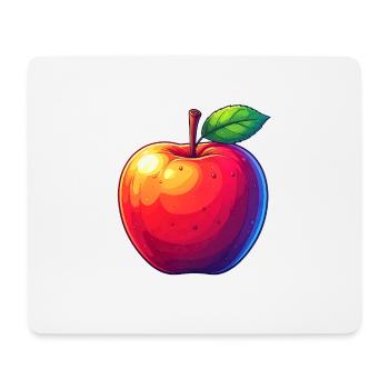 Pomme - Tapis de souris (format paysage) - blanc - Devant
