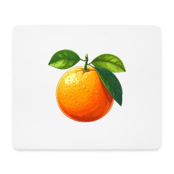 Orange (fruit) - Mouse Pad (horizontal) - white - Front