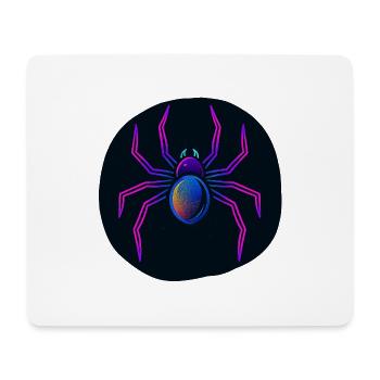 Neon Spider in Space - Mouse Pad (horizontal) - white - Front