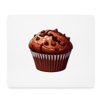 Muffin au chocolat - Tapis de souris (format paysage) - blanc - Devant