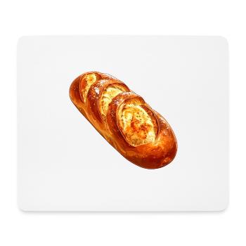 Brot oder Baguette - Mousepad (Querformat) - Weiß - Vorne