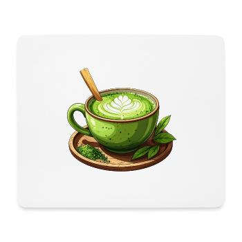 Matcha tea - Mouse Pad (horizontal) - white - Front