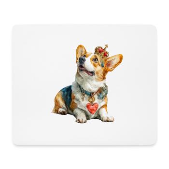 Royal Corgi - Mouse Pad (horizontal) - white - Front