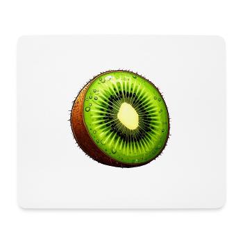 Kiwi - Mousepad (Querformat) - Weiß - Vorne