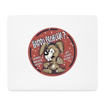Haddu Problem - Mousepad (Querformat) - Weiß - Vorne