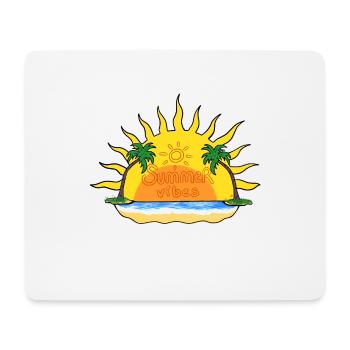 Summer vibes - Tapis de souris (format paysage) - blanc - Devant