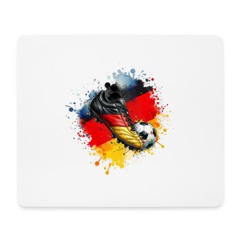 Football - Allemagne - Tapis de souris (format paysage) - blanc - Devant