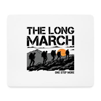 Le trek d’alpinisme de la Longue Marche - Tapis de souris (format paysage) - blanc - Devant