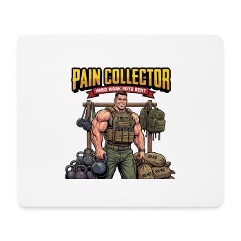 Pain Collector Krafttraining-Motivator - Mousepad (Querformat) - Weiß - Vorne