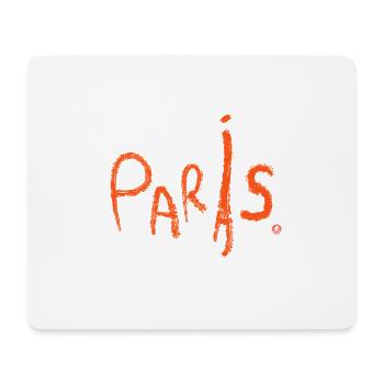 Paris Handgezeichnet Spruch - Mousepad (Querformat) - Weiß - Vorne