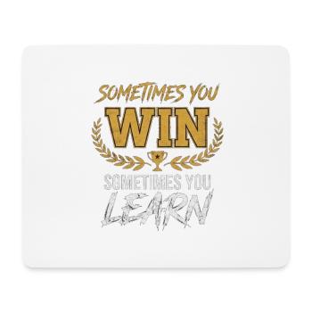 Gewinnen oder lernen: Wachstumsmentalität - Mousepad (Querformat) - Weiß - Vorne