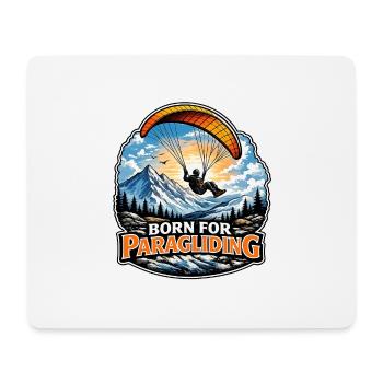 Born for paragliding - Mouse Pad (horizontal) - white - Front
