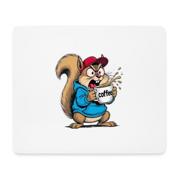 Eichhörnchen - Mousepad (Querformat) - Weiß - Vorne