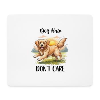 Golden Retriever Hundehaare kümmern sich nicht um Design - Mousepad (Querformat) - Weiß - Vorne