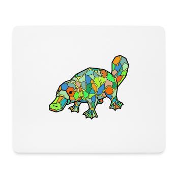 Mosaic Platypus Rainbow Style - Mouse Pad (horizontal) - white - Front