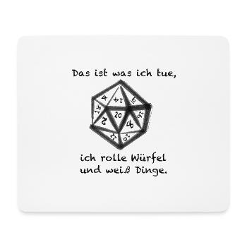 DM Tirion - Mousepad (Querformat) - Weiß - Vorne