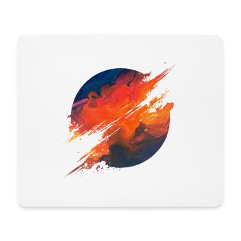 Aurora Ember Abstract Splash - Mousepad (Querformat) - Weiß - Vorne