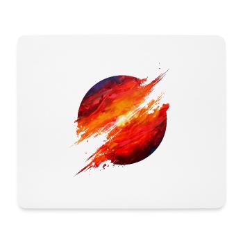Crimson Ember Burst - Mousepad (Querformat) - Weiß - Vorne