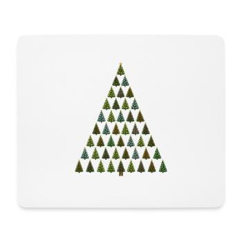 Weihnachtsbaum - Mousepad (Querformat) - Weiß - Vorne