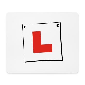Learner Plate - Mouse Pad (horizontal) - white - Front