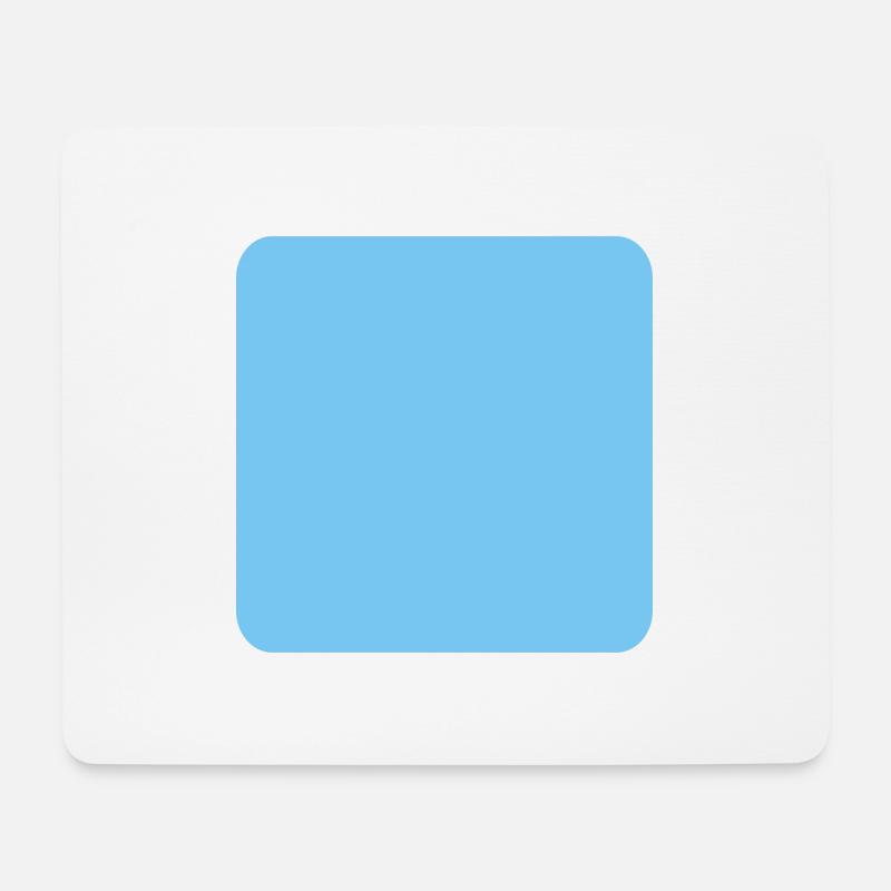Quadratroundedges - Mousepad (Querformat) - Weiß