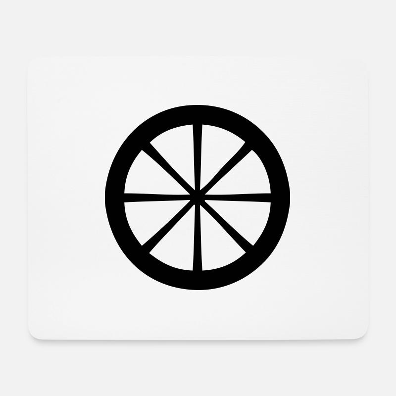 Rad - Kreis - Mousepad (Querformat) - Weiß
