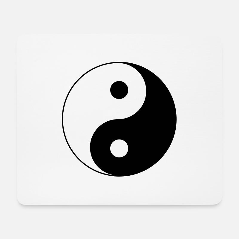 jin jang - Mousepad (Querformat) - Weiß