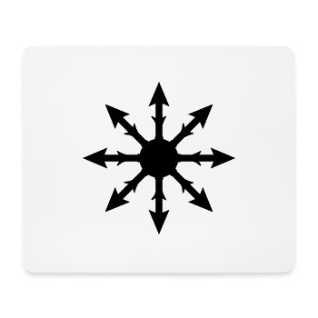 chaos symbol - Mousepad (Querformat) - Weiß - Vorne